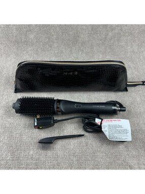 ghd Duet Blowdry Hair Dryer Brush Black Tested Incomplete Gift Set Travel Case